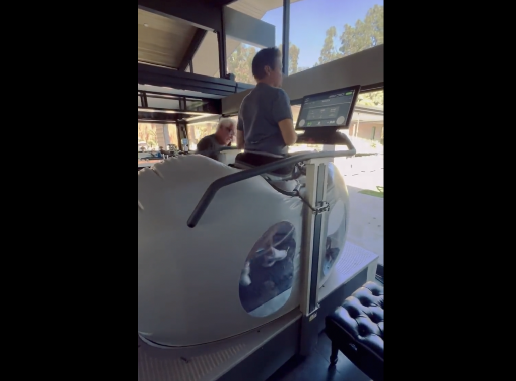 Jeremy Renner Recovers on the Boost 2 Microgravity Treadmill
